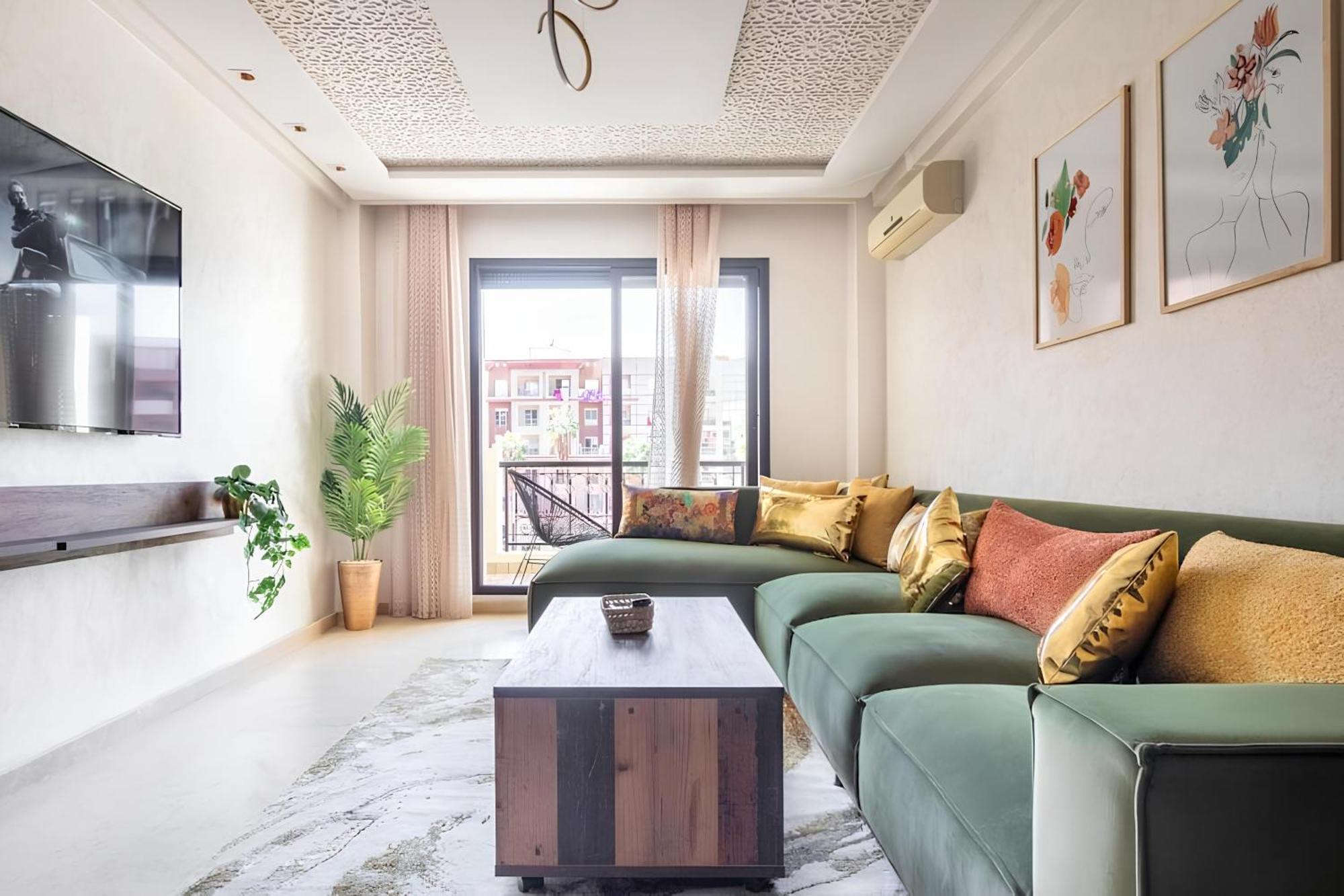 C-Appartement De Luxe Plein Centre De Gueliz Avec Piscine Parking Wifi Netflix Marrakesh Exterior photo