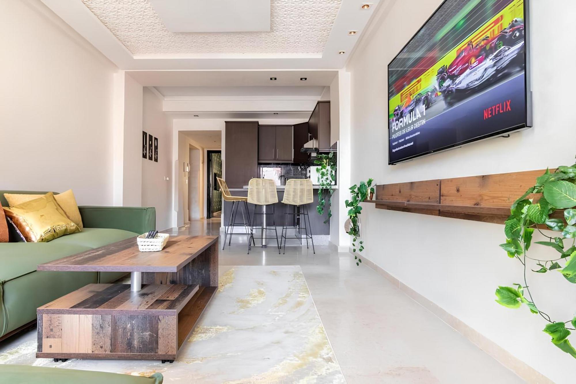C-Appartement De Luxe Plein Centre De Gueliz Avec Piscine Parking Wifi Netflix Marrakesh Exterior photo